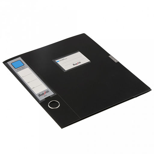 Папка-органайзер (короб) "Архивная" А4 23,4х31х5,5см, пластик, на липучке, цвет черный (Китай)