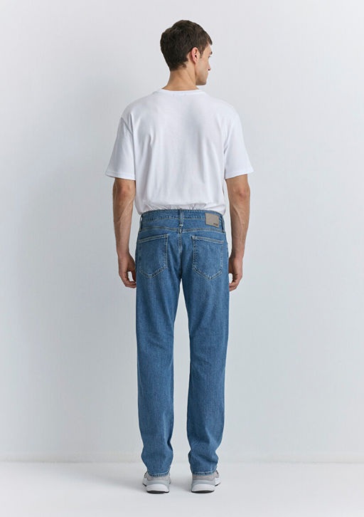 Martin 90lar Vintage Ac?k Mavi Jean Pantolon фото 5
