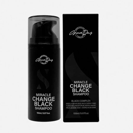 Черный тонирующий шампунь для волос - Miracle Change Black Shampoo, 150мл