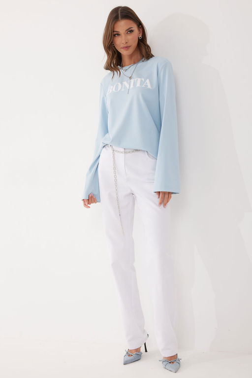 Джемпер LYUSHe 4058 голубой фото 8