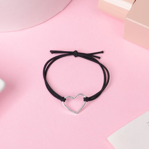 Цена за 12 шт. Резинка для волос «Дафна», сердце, 4.5 см