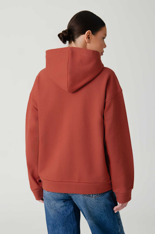 Арт. 15126 Худи женское с капюшоном 44-52 (5 шт) Цвет:терракотовый