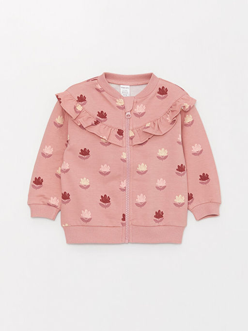 K?z Bebek Fermuarl? Sweatshirt ve E?ofman Alt 2li Tak?m - Waikiki фото 2