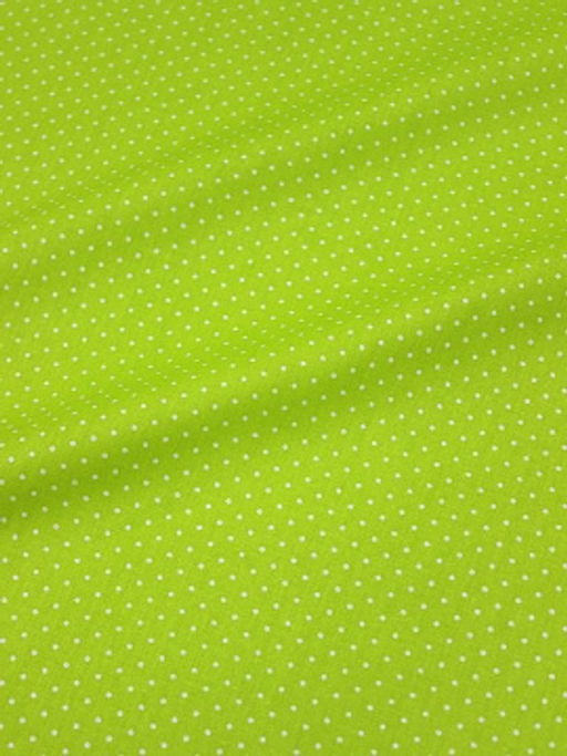 Сатин Белое пшено на лаймовом, СОРТ2, ш.1.60м, хлопок-100%, 110гр/м.кв