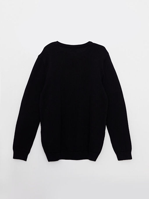 Bisiklet Yaka Basic Uzun Kollu Erkek ?ocuk Triko Kazak - Waikiki фото 2