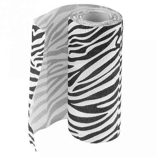 Полотенце бумажное 3-х слойное Зебра, с перфорацией 23х23см, 40шт в рулоне, целлюлоза 100%, 240г/м2, в п/э пленке 23х9,5х9,5см, т.м.Домашняя Мода (Китай)  фото 3