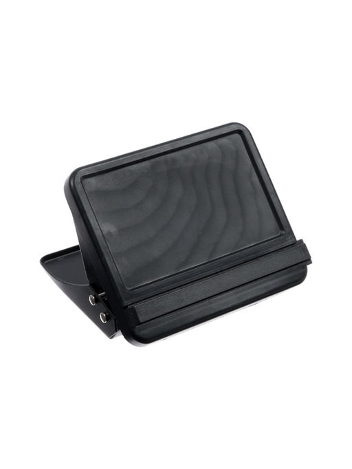 Дырокол 20л метал черный, с линейкой