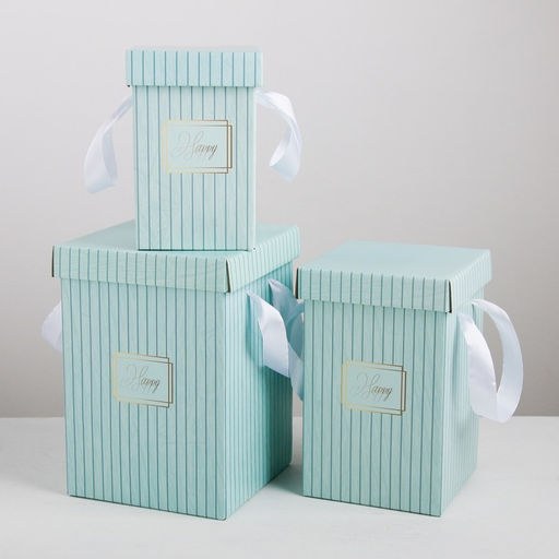 Набор коробок 3 в 1 Счастье, 10 18, 14 23, 17 25 см - Дарите счастье фото 2