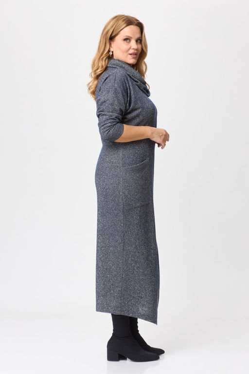 Платье Michel Chic 2145-Р синий, серебро  фото 4