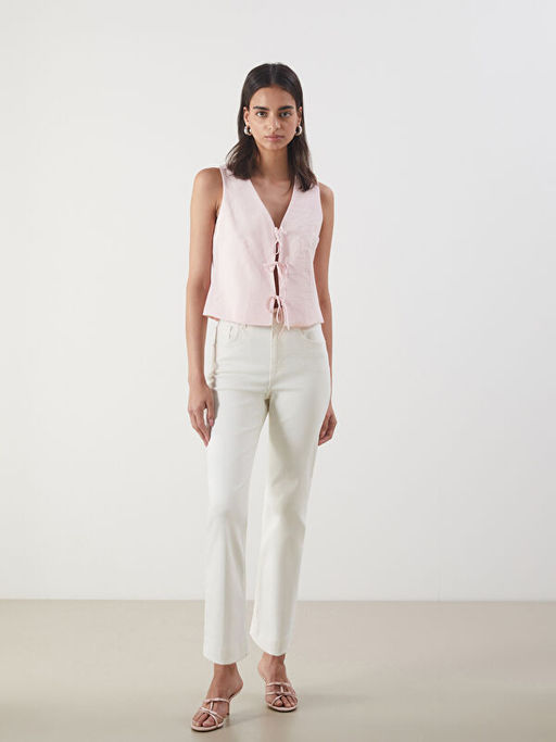 V Yaka Kad?n Klasik Yelek