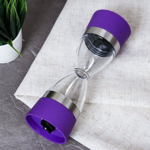 Мельница для специй и соли 20 см / TY-47 /уп 50/ сиреневая механическая - ГалеонТрейд фото 2