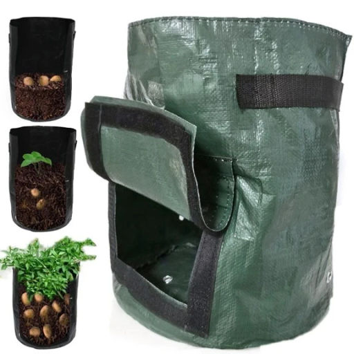 Цена за 2 шт. Сумка-мешок для выращивания овощей "Чудо рост" 35*45см D-34см