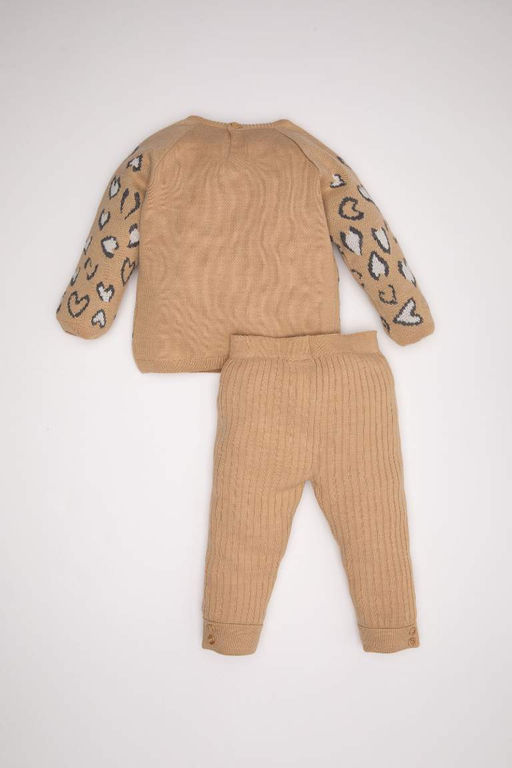 Комплект нижнего белья с леопардовым узором для маленьких девочек, 2 шт. - Defacto фото 5