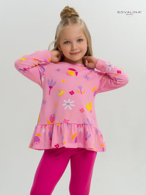 Костюм Алиса цветы барби-фуксия - Sovalina фото 15