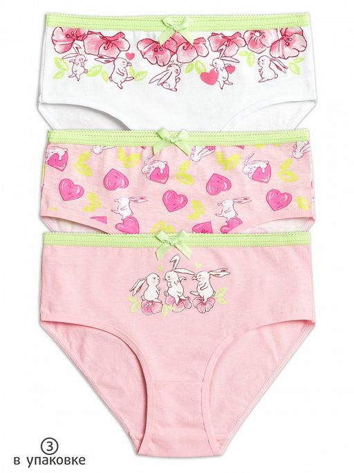 GULC3228(3шт. в упаковке) трусы для девочек