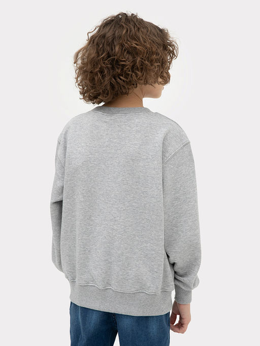 Свитшот для мальчиков серый с печатью - Mark formelle фото 3