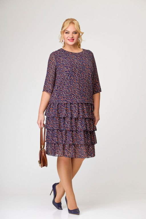 Блуза Swallow 803.2 черный+серебряный узор фото 819