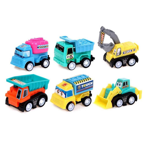 УЦЕНКА (в пакете) Набор инерционных машин «Стройка», 6 шт., МИКС