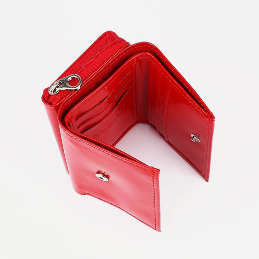 Кошелёк на молнии, цвет красный - Simaland фото 4