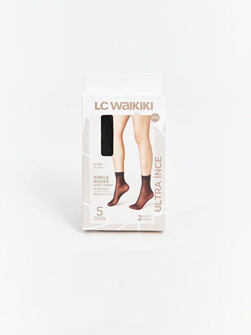 5 Denye Kad?n Soket ?orap 2li Paket