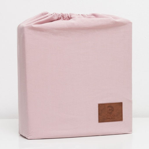 Постельное бельё Этель 1.5 сп, размер 155х210 см, 160х240 см, 50х70 см-2шт, цвет пудра, 100% жатый хлопок, 140г  фото 5