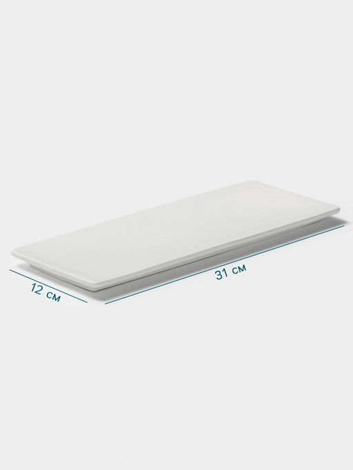 Блюдо для суши Hanna Knövell, 31×12 см, фарфор, белое