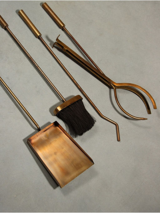 Каминный набор Осень латунь, 4 предмета, 20х20х61 см - Simaland фото 5