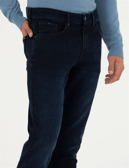 Lacivert Slim Fit Jean Pantolon - Pierre cardin фото 5