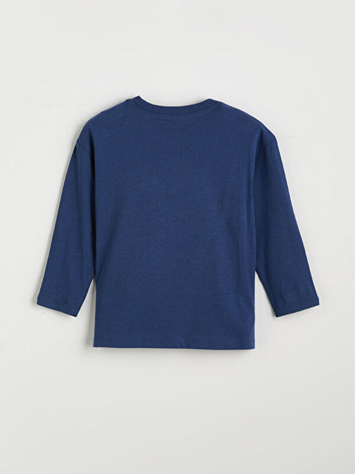 Bisiklet Yaka New York Bask?l? Erkek ?ocuk Ti??rt