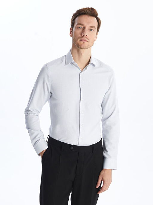 Slim Fit Uzun Kollu Arm?rl? Erkek Dokulu G?mlek - Waikiki фото 2