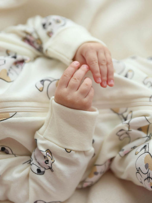 Комбинезон для девочки с принтом Кошечки - Kogankids фото 6