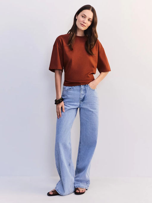 Базовая футболка оверсайз из хлопка OVERSIZE0526-21 / Zarina  фото 6
