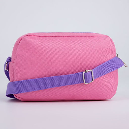 Сумка детская текстильная, 2 кармана, 22х14х6см, Зайка с цветами - NAZAMOK KIDS фото 3