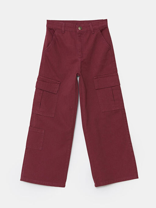 Wideleg K?z ?ocuk Kargo Pantolon