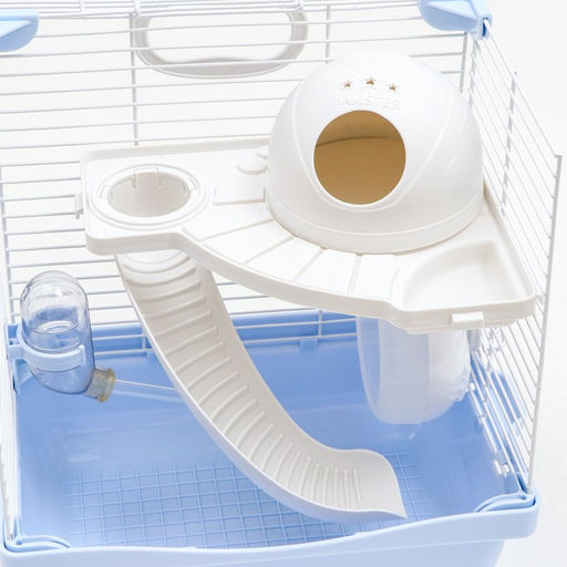 Клетка для грызунов укомплектованная, 27 х 19 х 28 см, голубая - Пижон фото 5