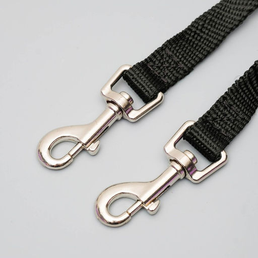 Сворка для двух собак, каждая 45 х 1,5 см, чёрная - Пижон фото 3