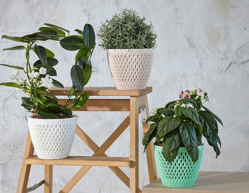 Кашпо 1,6 л Версаль, арт. КШ-9003, 9004, 9006,9008, 9009, 9010,9011, 9012,9014,9013,9654,9753 - Полимербыт фото 6