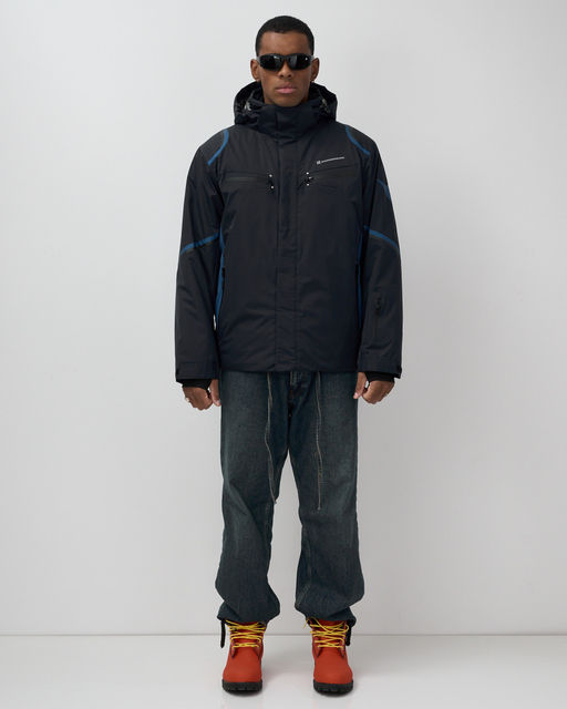 Горнолыжная куртка мужская зимняя темно-синего цвета 7617TS - Mtforce фото 9