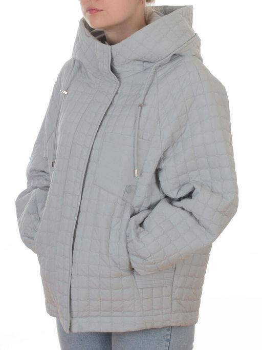 8039 LT. BLUE Куртка стеганная демисезонная женская (100 гр. холлофайбер) - Fashion фото 5