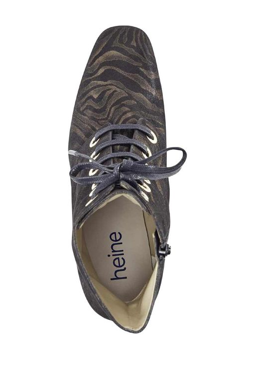 Полусапожки, черно-золотистые - Heine фото 4