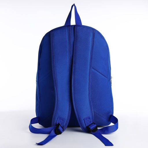 Рюкзак текстильный с белым градиентом, 38х29х11 см, 38 х цвет синий синий, отдел на молнии, цвет красный - Nazamok фото 8