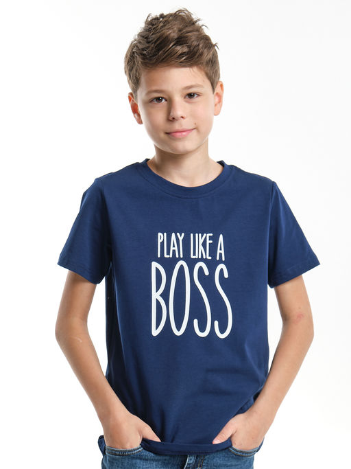 Футболка с принтом UD 7900 синий - Mini maxi фото 2