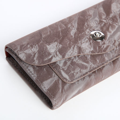 Кошелёк женский на магните, 19×2.5×9 см, серый