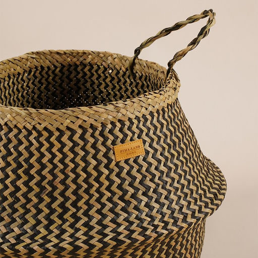 Корзина для белья плетеная круглая SL Home Сорренто, камыш, 3545 см - Sima-land home фото 5