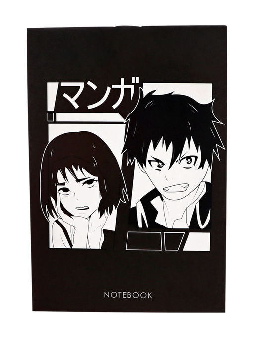 Цена за 20 шт. Блокнот А6, 24 листа в клетку на скрепке Анимэ, обложка мелованный картон, блок офсет, МИКС - Calligrata фото 3