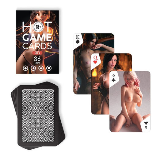 Игральные карты HOT GAME CARDS 3D, 36 карт, 18+ - Лас Играс фото 3