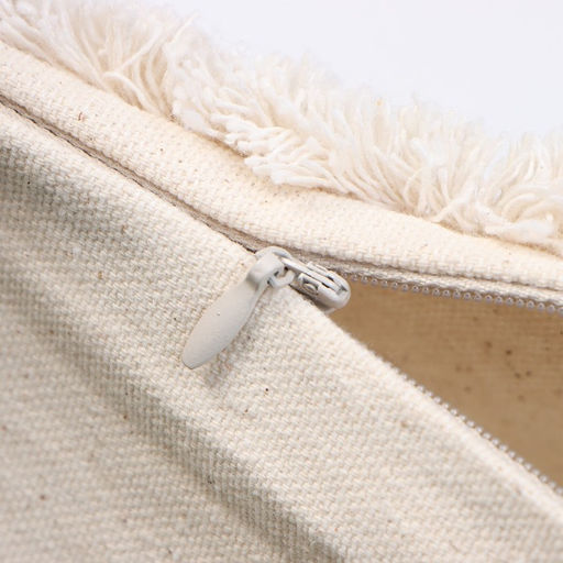 Наволочка декоративная Этель Бохо, 30х50 см, цвет молочный, 100% хлопок  фото 4