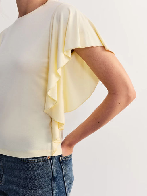 Футболка с воланами из бамбука ZR2605023412-133 / Zarina фото 6