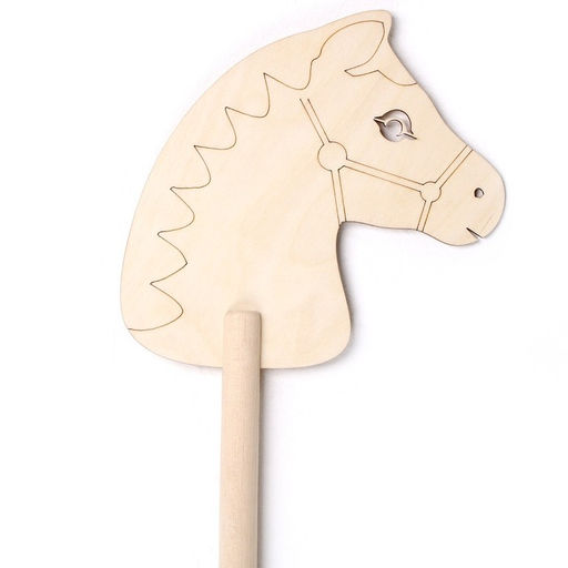 Детская игрушка деревянная «Лошадка на палке. Раскрась меня», 65 см