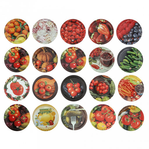 Крышка Твист III-82 Ассорти, для бытового консервирования, винтовая, жесть электролитического лужения s0,20мм, литография, ТУ 9299-001-03965353-2020, упаковка: термоусадочная пленка (Россия) - Домашняя мода фото 2